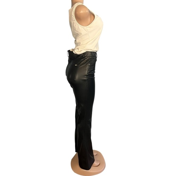 Zara Faux Leather Black  Pants - Picture 4 of 8